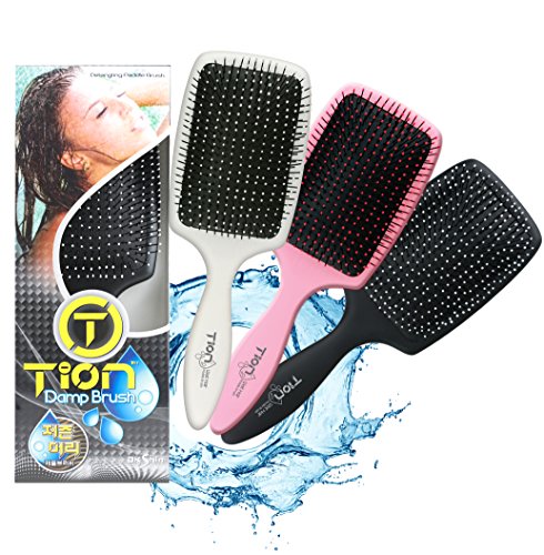 Tion Detangler Hair Brush for Wet & Dry Hair - Anti-Static, Negative Ion Infused