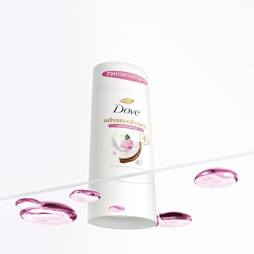 Dove Advanced Care Antiperspirant Caring Coconut, 2 Count Deodorant Stick for Women, for 48 Hour Protection And Soft And Comfortable Underarms, 2.6 oz
