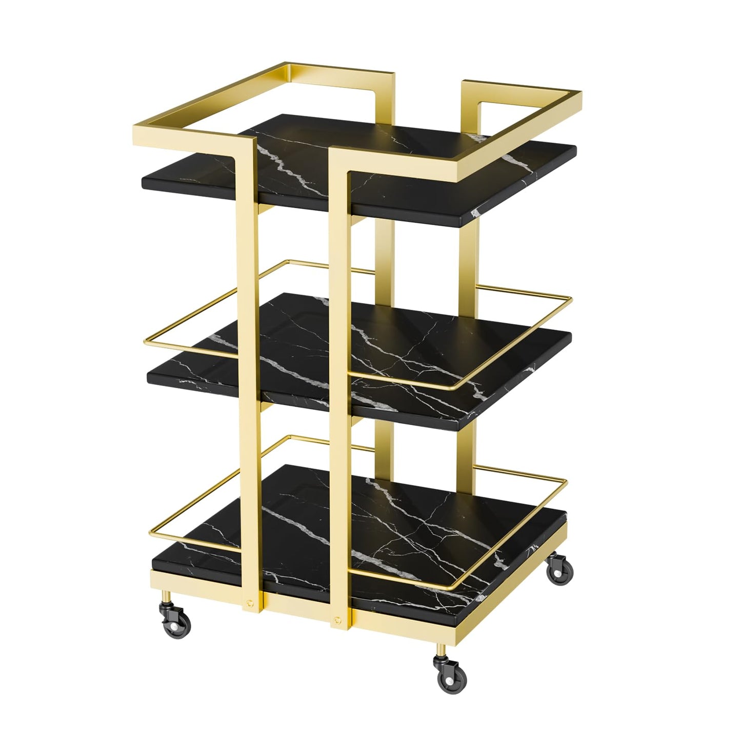 OmySalon Esthetician Cart with Wheels Utility Salon Rolling Trolley
