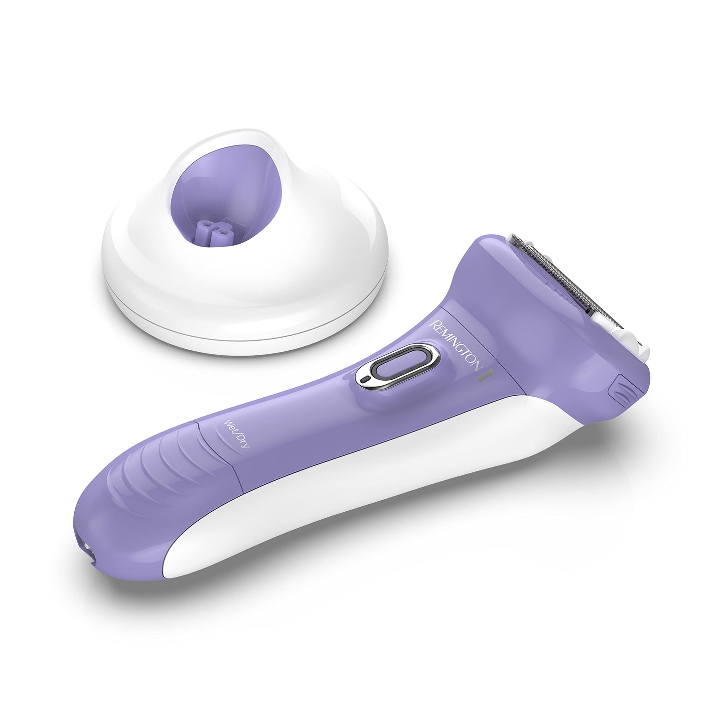 Remington Smooth & Silky Electric Shaver for Women, 4-Blade Smooth Glide Foil Shaver and Bikini Trimmer with Almond Oil Strip, Shave Wet or Dry