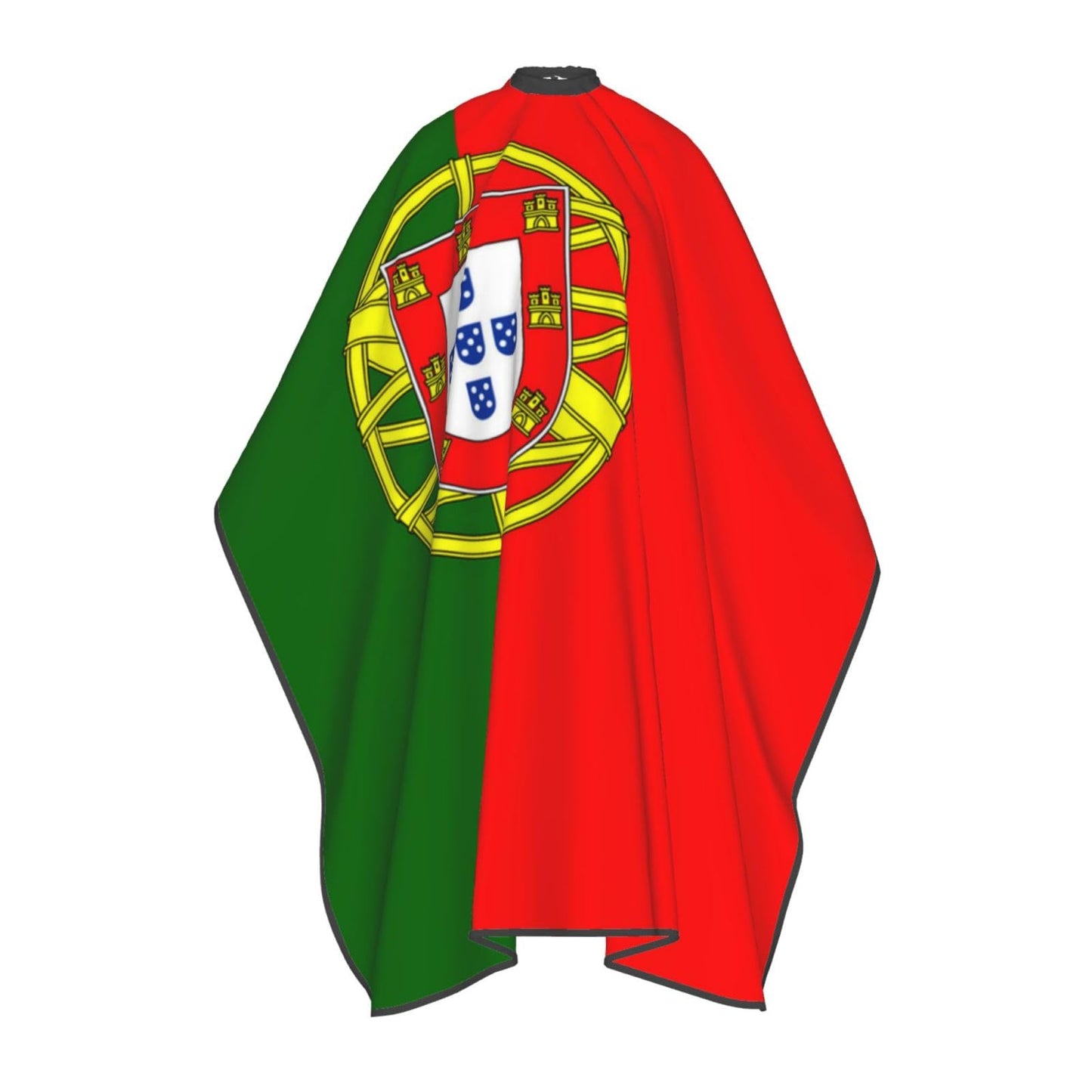 Luirioe Portugal Flag Hair Cutting Barber Cape Hair Salon and Dyeing Styling Cloth for Women/Men