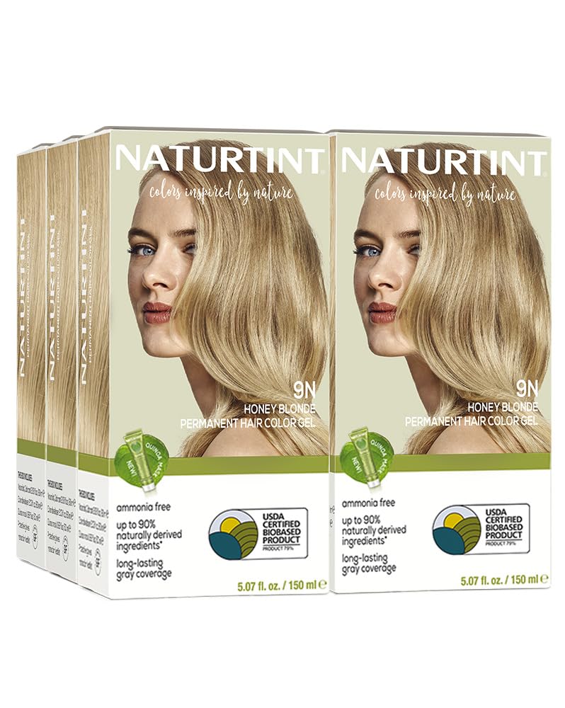 Naturtint 7N Hazelnut Blonde Permanent Hair Color | Ammonia-Free, Vegan, 100% Gray Coverage, Long-Lasting Results