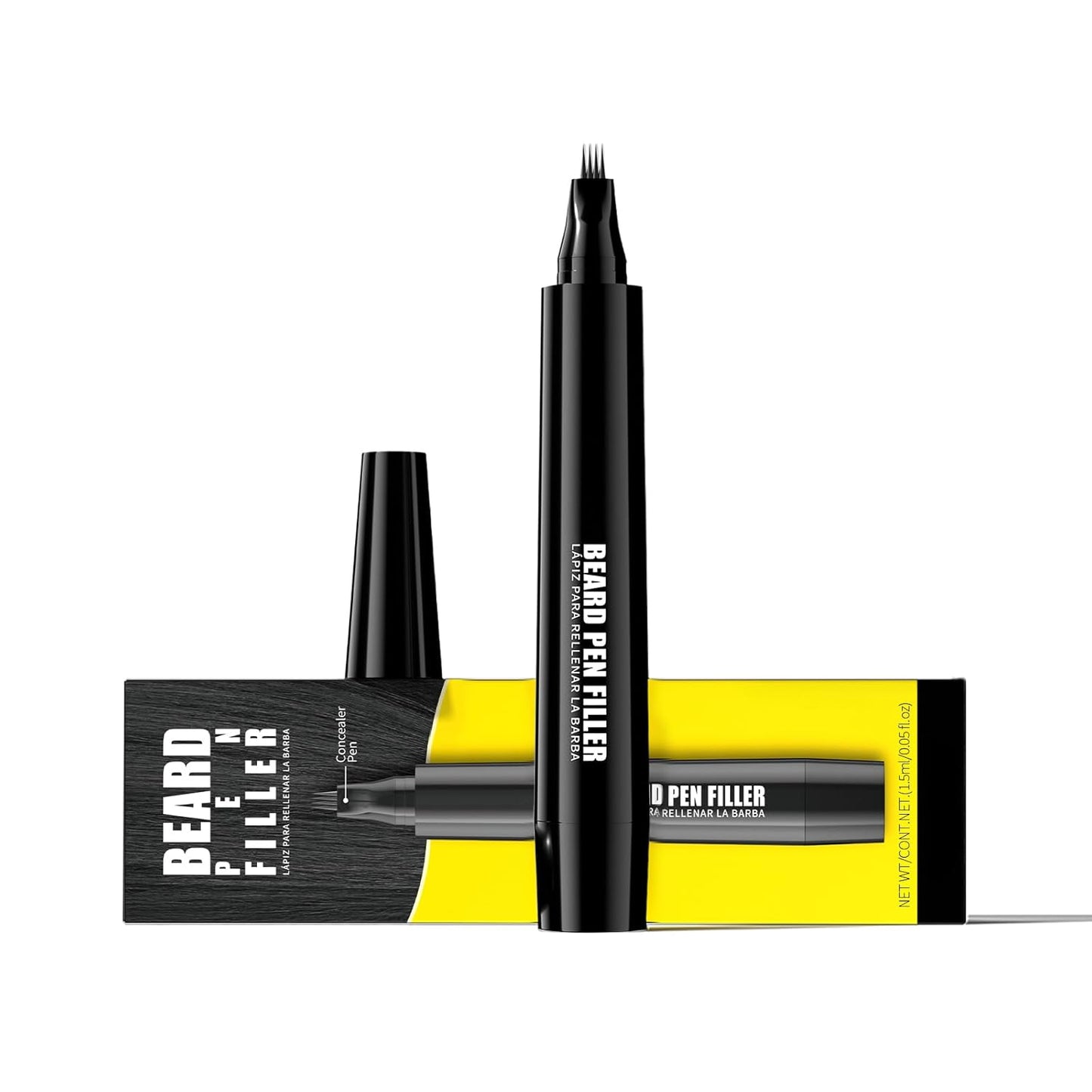 Waterproof Beard Pen - Fill Gaps for a Thick, Lush Beard | Black