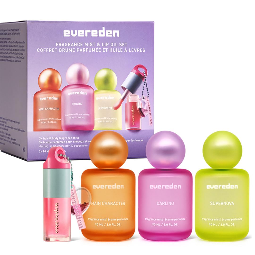 Evereden Hair and Body Mist - Clean Vegan Fragrance Spray for Teen Girls | Aesthetic Collectible Bottles