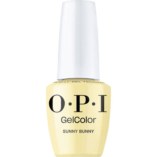 OPI GelColor Sunny Bunny | Semi-Sheer Soft Warm Yellow Crème LED Cure Gel Nail Polish | Salon-Quality Shine, Long-Lasting Wear | 0.5 Fl Oz | The New OPIcons Collection | Spring 2026