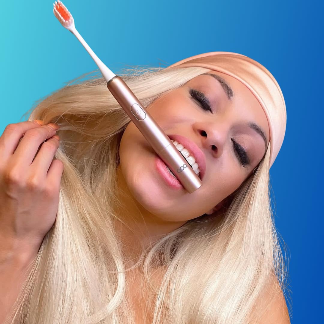 Go Plus Sonic Toothbrushes for Adults w/Electric Toothbrush Case - Electric Toothbrush for Adults & Kids - Sonic Toothbrush w/ 2 Speeds - 18000-24000 Vibrations Per Minute (Brilliant Blue)
