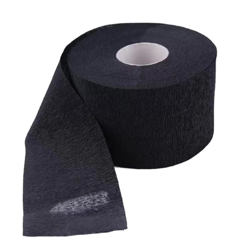The Shave Factory Neck Strip, Disposable Barber Paper for Neck Strips/Bands, 4 Rolls (Black, Accessory for Professional Barbers and Individual Customers)