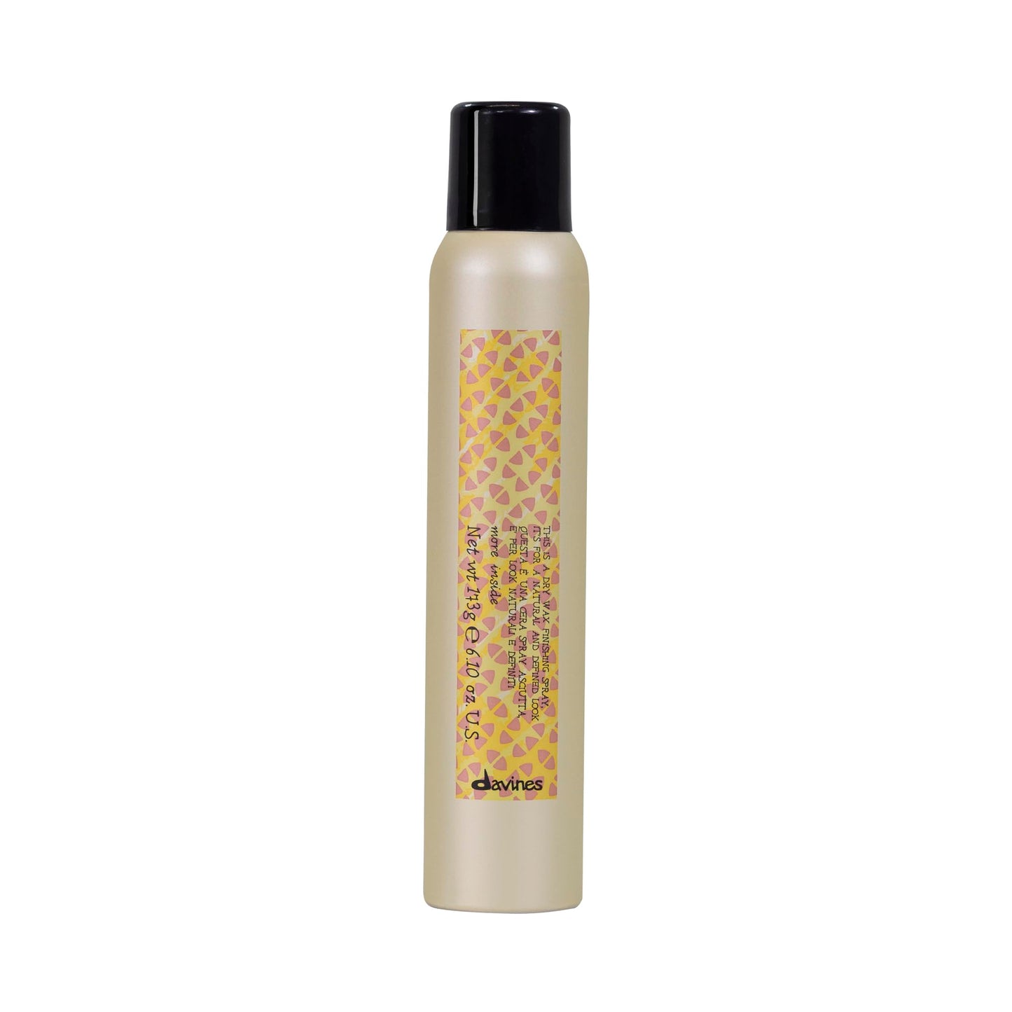 Davines This Is A Dry Wax Finishing Spray, Strong Hold Texture & Definition - Creates Satin-Matte Texture & Separates Strands without Stiffness, 6.76 Fl Oz