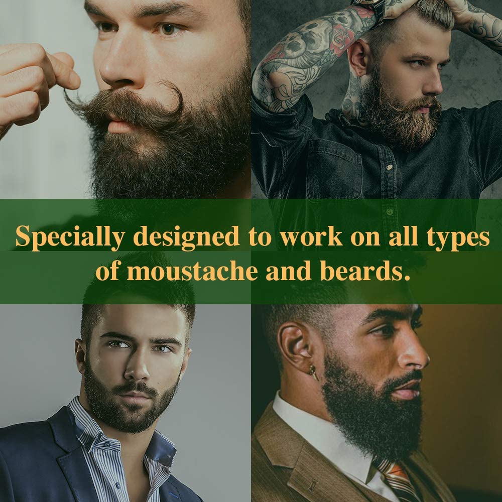 Clubman Pinaud Moustache Wax with Comb Applicator, For Styling & Color Enhancement, Brown, 0.5 Oz (Pack of 3)
