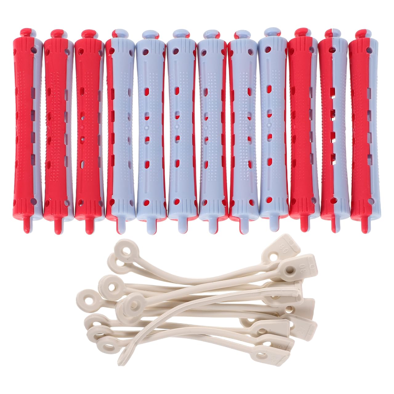12Pcs Hair Perm Rods - Plastic Curling Rollers for Short & Long Hair | Salon & Home Use