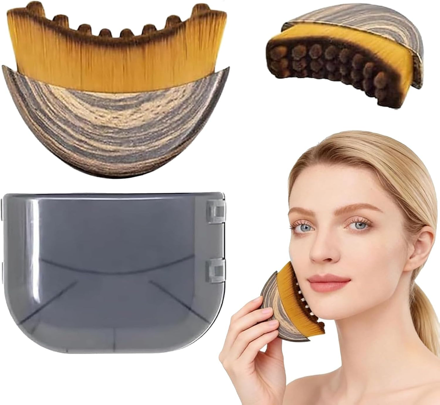 Lymphatic Drainage Face Brush Set - Ergonomic Beauty Tool for All Skin Types | 2 PCS