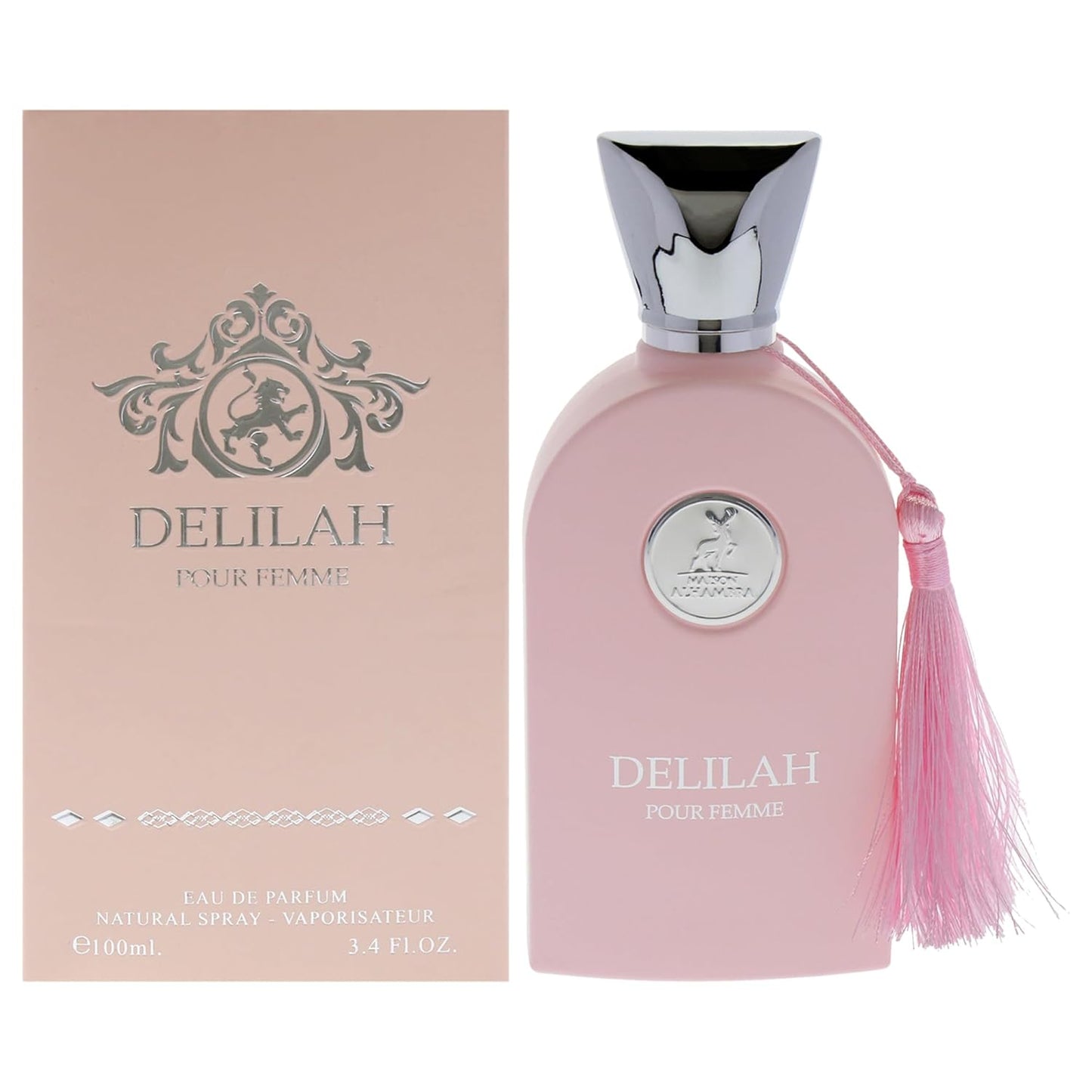 Lattafa Maison Alhambra Delilah Eau de Parfum Spray for Women - 3.4 Ounce | Elegant Floral Fragrance