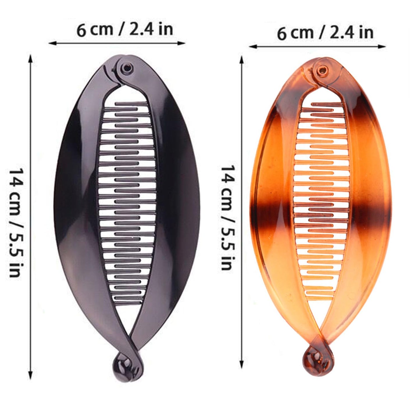 Banana Hair Clips for Thin Long Hair - Fishtail Combs | Stylish Hair Accessories for Women