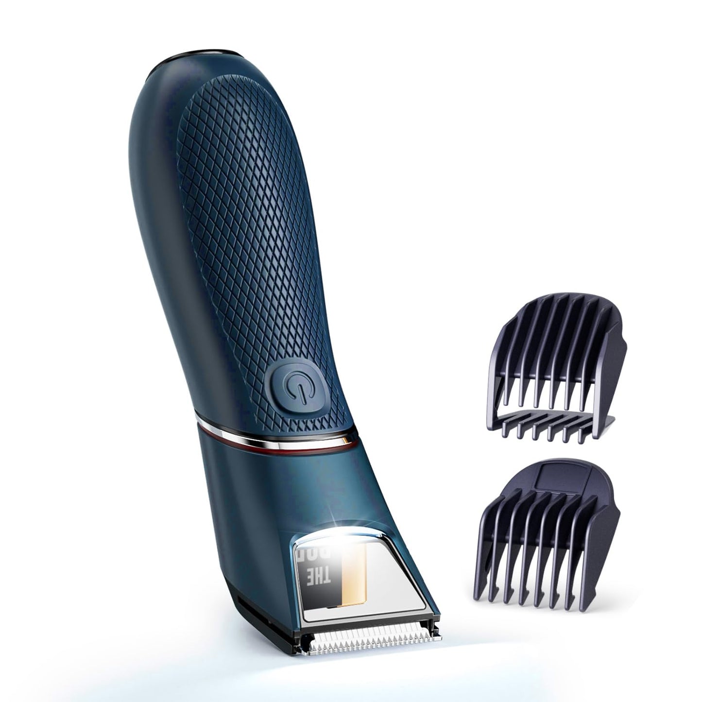 JMJDYITAO Body Trimmer for Men – Pubic Hair & Body Groomer with LED Mirror Ceramic Blade IPX7 Waterproof 90-Min Battery USB-C Charging Travel Lock Wet/Dry Safe