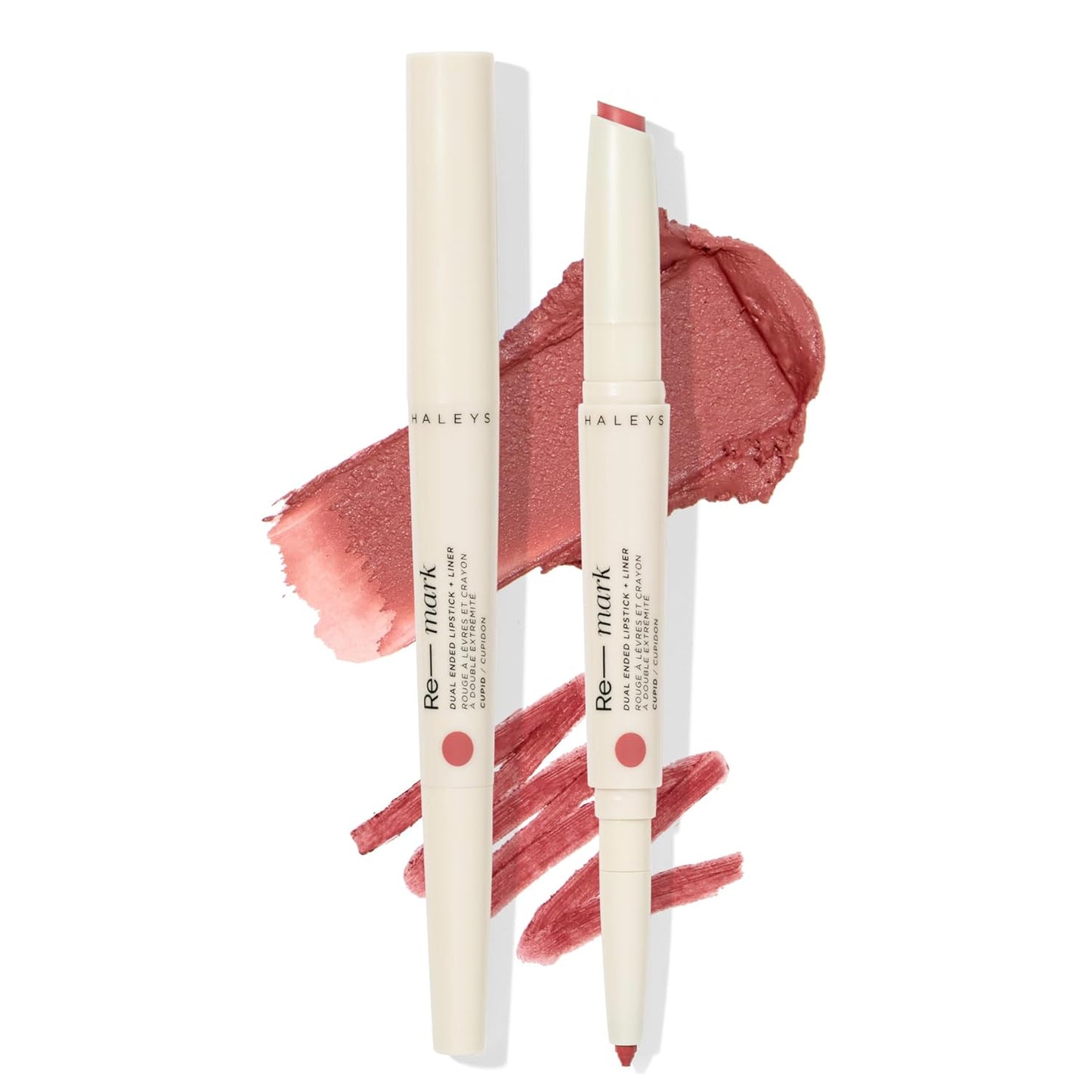 HALEYS Dual Ended 2-in-1 Lipstick & Liner - Creamy Matte Merlot Lip Combo for Women | Precision Lip Liner & Moisturizing Lipstick