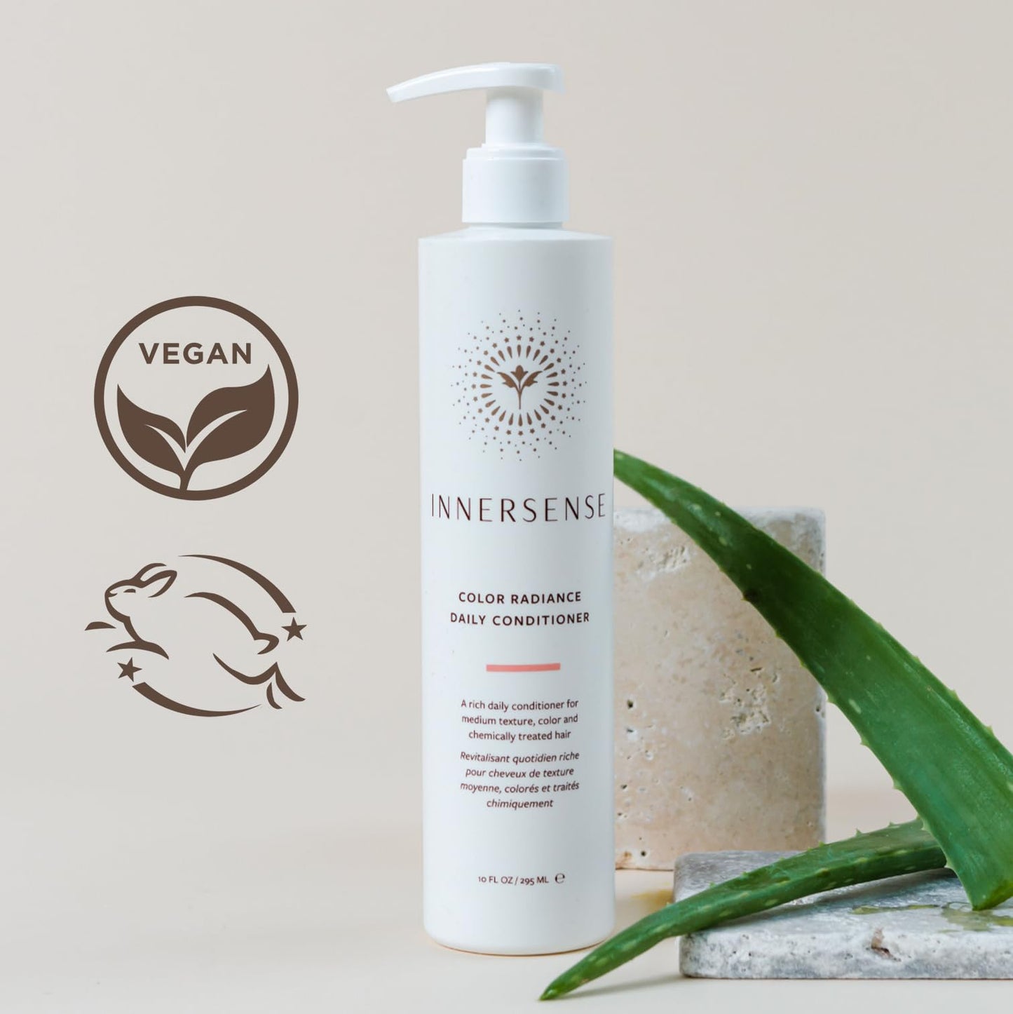 INNERSENSE Organic Beauty - Natural Color Radiance Daily Conditioner | Non-Toxic, Cruelty-Free, Clean Haircare