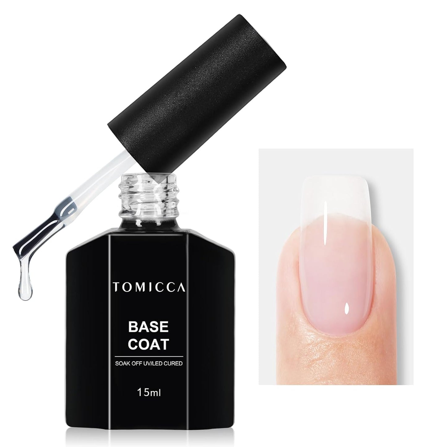 TOMICCA Gel Nail Polish - Dark Orange Autumn Winter Color | Long Lasting High Gloss Soak Off UV LED for DIY Manicure