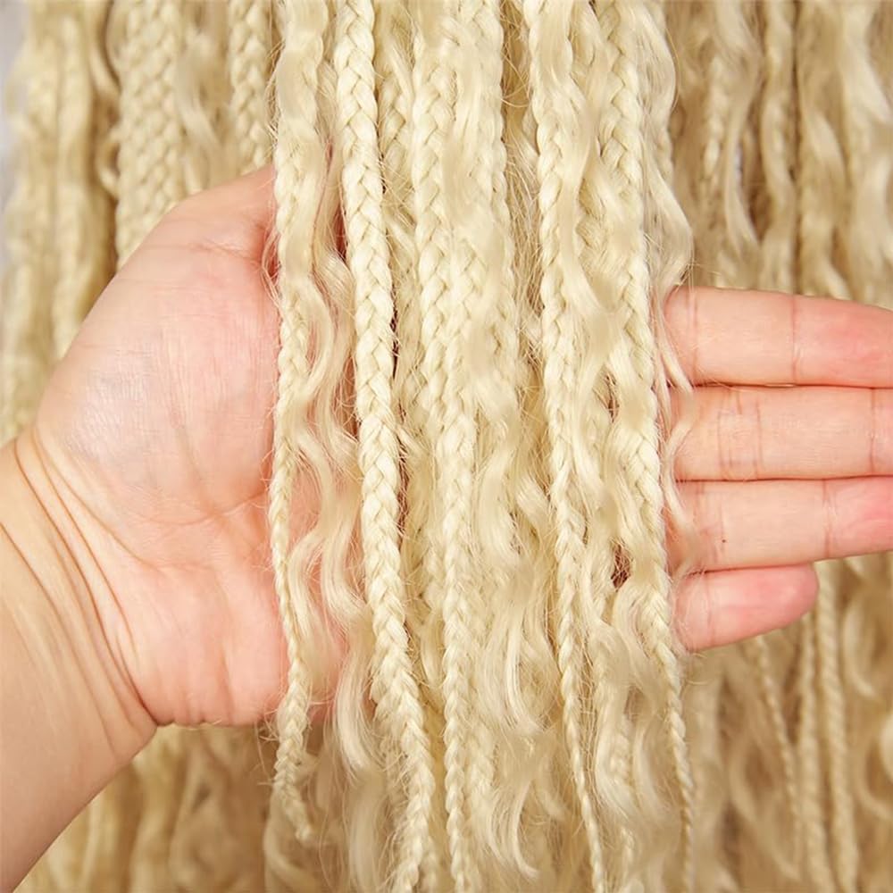 613 Blonde Human Braiding Hair 18 18 Inch 100g/pack Brazilian Virgin Hair Blonde Deep Wave Bulk Bohemian Color 613 Braids