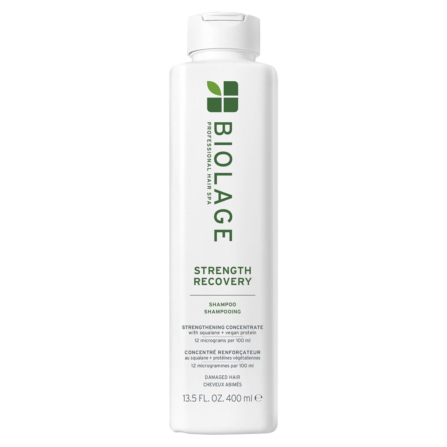 Biolage Strength Recovery Shampoo - Strengthens & Detangles Damaged Hair | Olive Squalane & Vegan Proteins