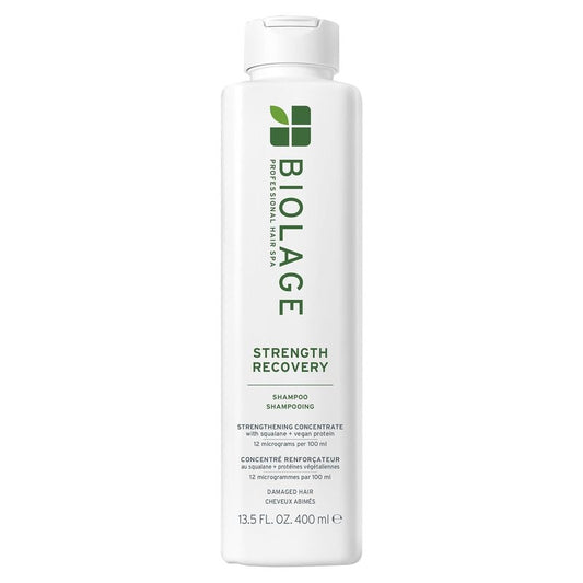 Biolage Strength Recovery Shampoo - Strengthens & Detangles Damaged Hair | Olive Squalane & Vegan Proteins