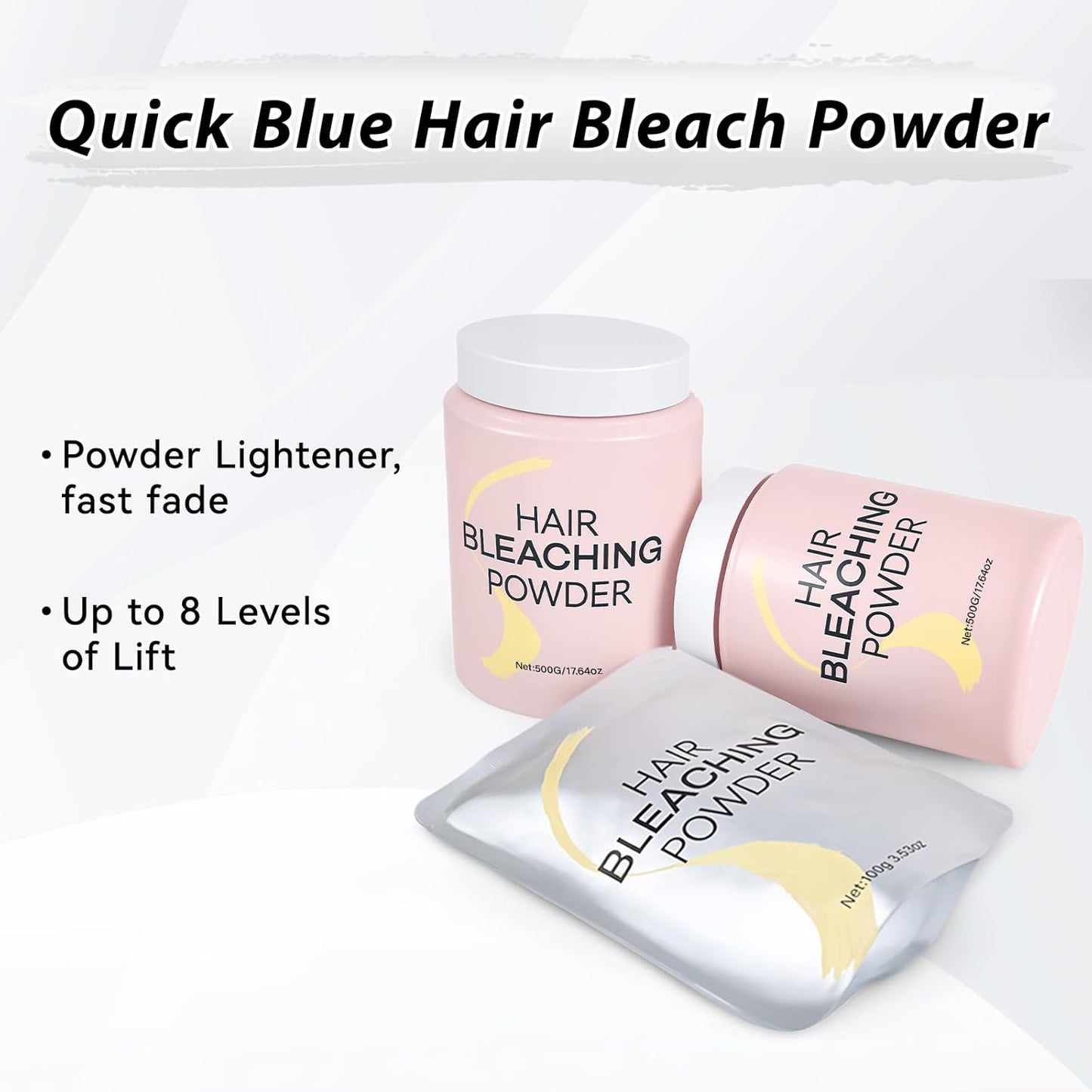 Hair Bleach Powder - Professional Lightening Formula for DIY Highlights | Strong & Gentle, 100g/3.53oz