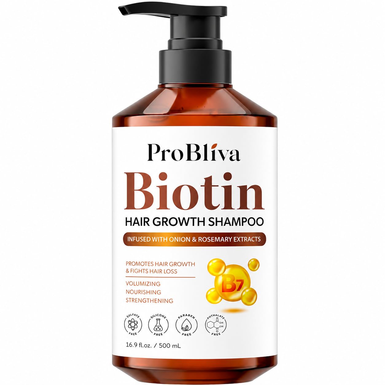 Onion Shampoo for Hair Growth - Biotin & Rosemary Formula for Thinning Hair | Healthier, Thicker Hair for Men & Women