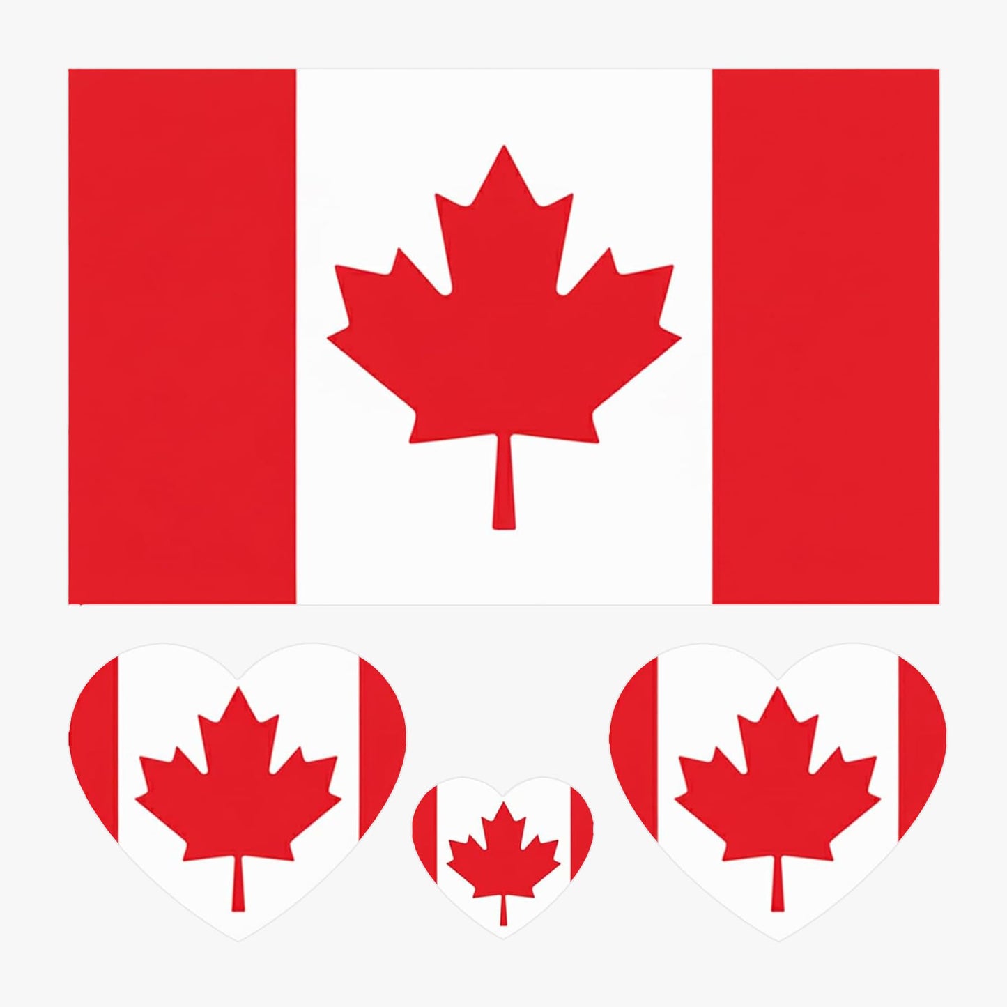 Canadian Flag Tattoos,40 Pcs Canada Flag World Cup|Sports Temporary Face Stickers, Waterproof Sweat Sports National Flag Tattoos For Men Teenages Women(Canada)