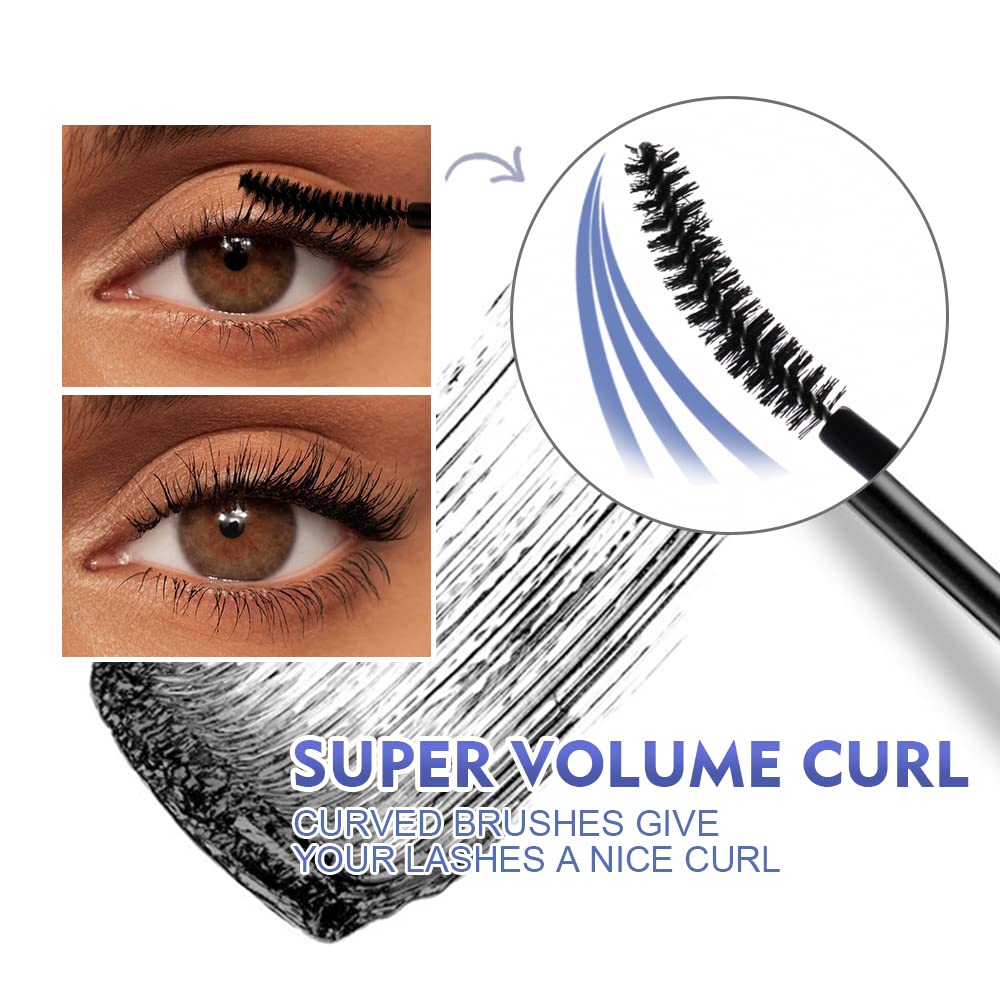 SACE LADY Black Mascara - Waterproof Volume & Lengthening Formula | Smudge-Proof, Clump-Free Eye Makeup