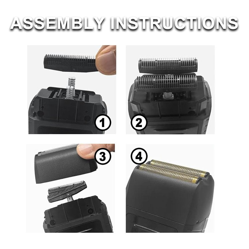 Shaver Replacement Foil & Cutter Bar, Compatible with Wahl 5 Star Series Vanish Shaver 8173-700, Blade for Wet & Dry Close Shaving, 1-Pack, Black