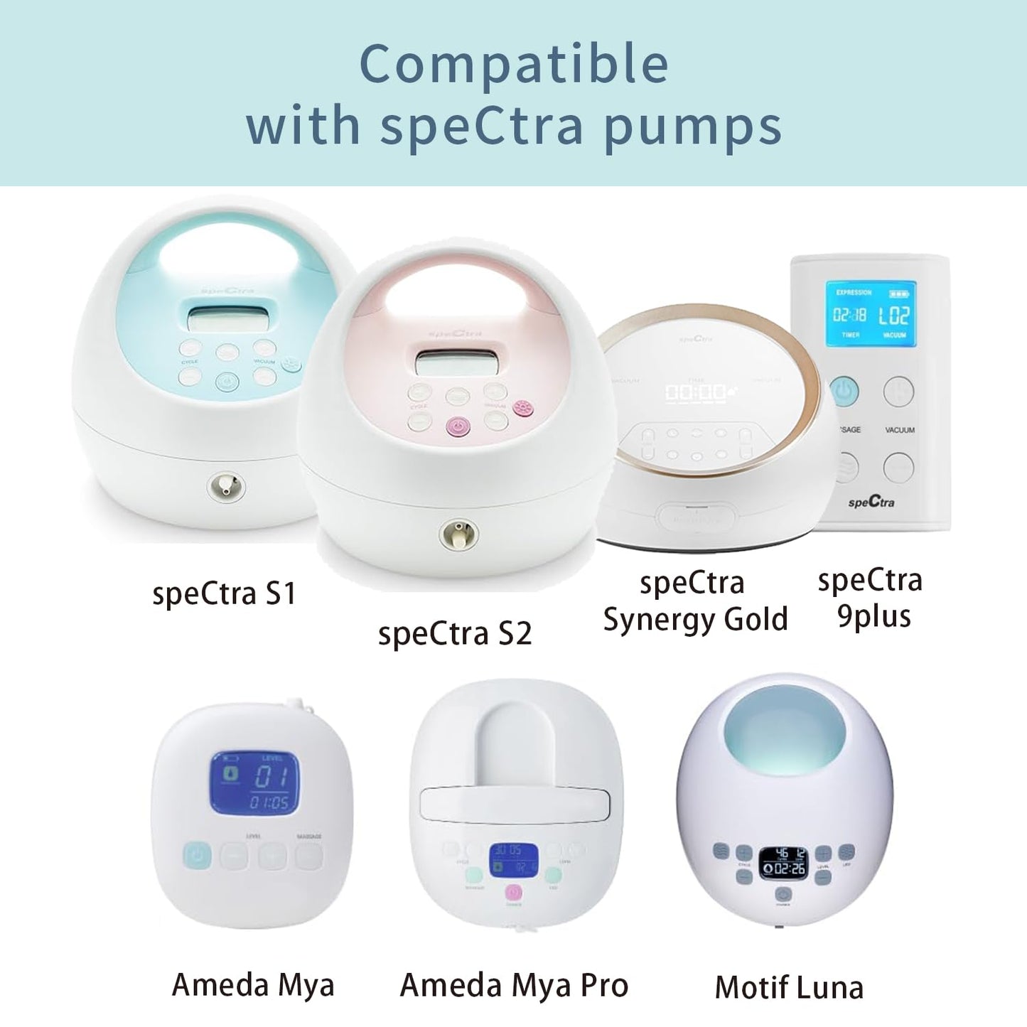 Momstouch 21mm Flange and Duckbill Valve Compatible with Spectra S1 S2 9 Plus Breastpump Replacement to Spectra Pump Parts, Not Original, Replace Accessories.