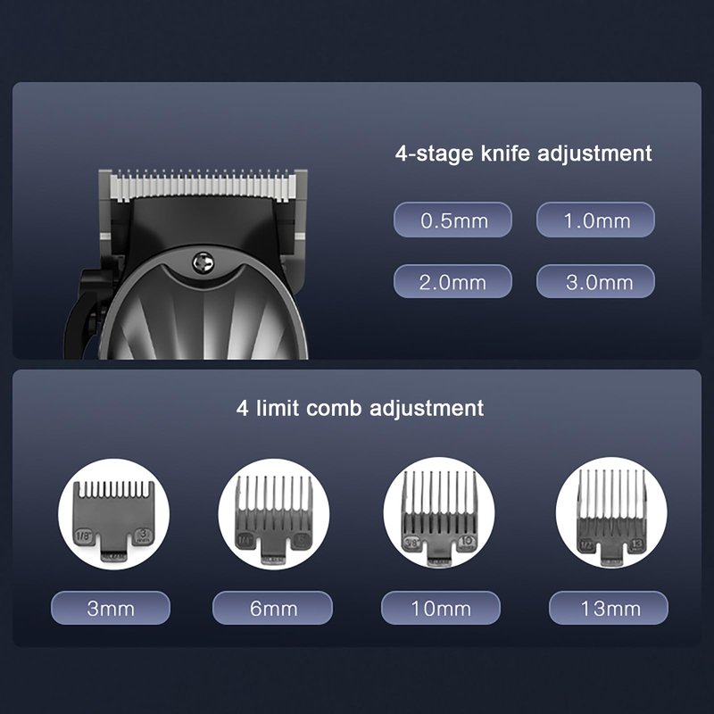 HILYC Mens Hair Clippers Cord Cordless Hair Trimmer Professional Haircut Kit for Men Rechargeable LED Display