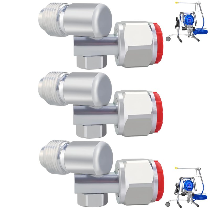 3 Pack 235486 7/8" Airless Spray Gun Swivel Joint |180° Rotation | Compatible with Graco/Wagner/Titan Sprayers,High Pressure, Leak Resistant, and Adjustable,3600PSI Maximum Working Pressure