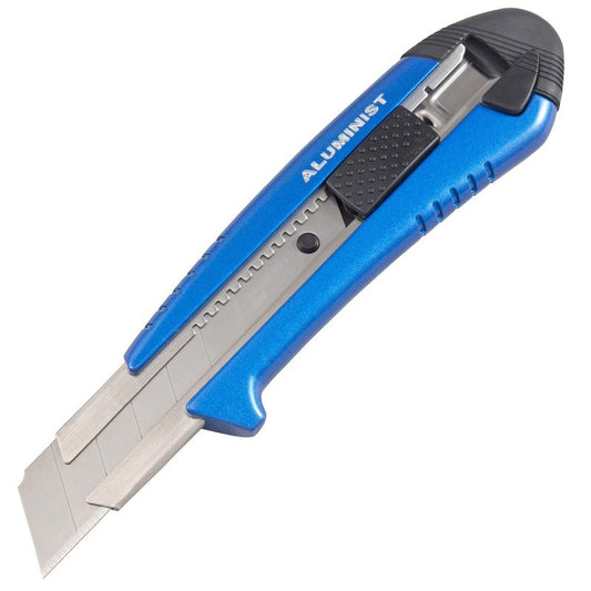 TAJIMA Utility Knife - 1" 7-Point Rock Hard Magazine Snap Blade Box Cutter with Auto Lock & 3 Rock Hard Blades - AC-700B