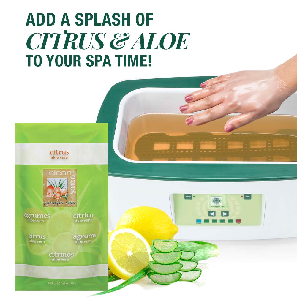 Clean Plus Easy Paraffin Wax, Citrus and Aloe, 16 Ounce