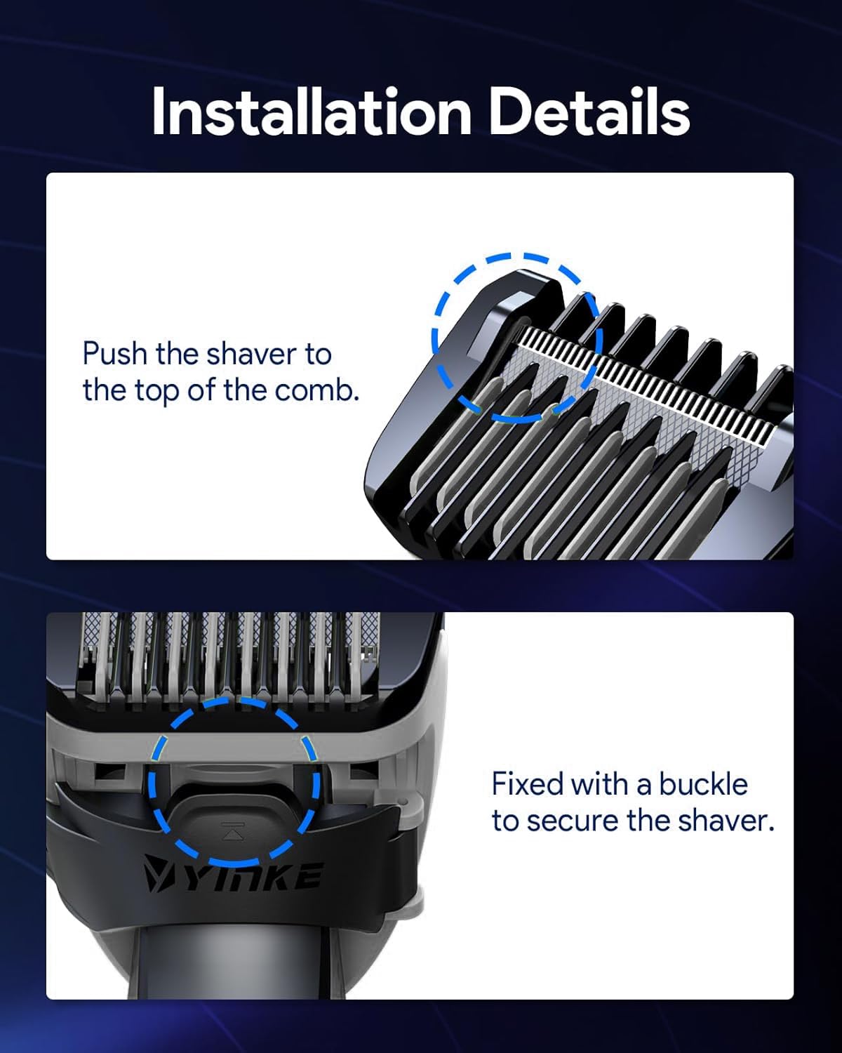 Adjustable Guard Comb, 14-in-1 Precision Trimming Guide 0.4-10mm, Replacement Attachment Compatible with QP2724 QP2834 QP2520/30 QP2620/30, Built-in Dial Guide Guards, Not Fit Pro Series