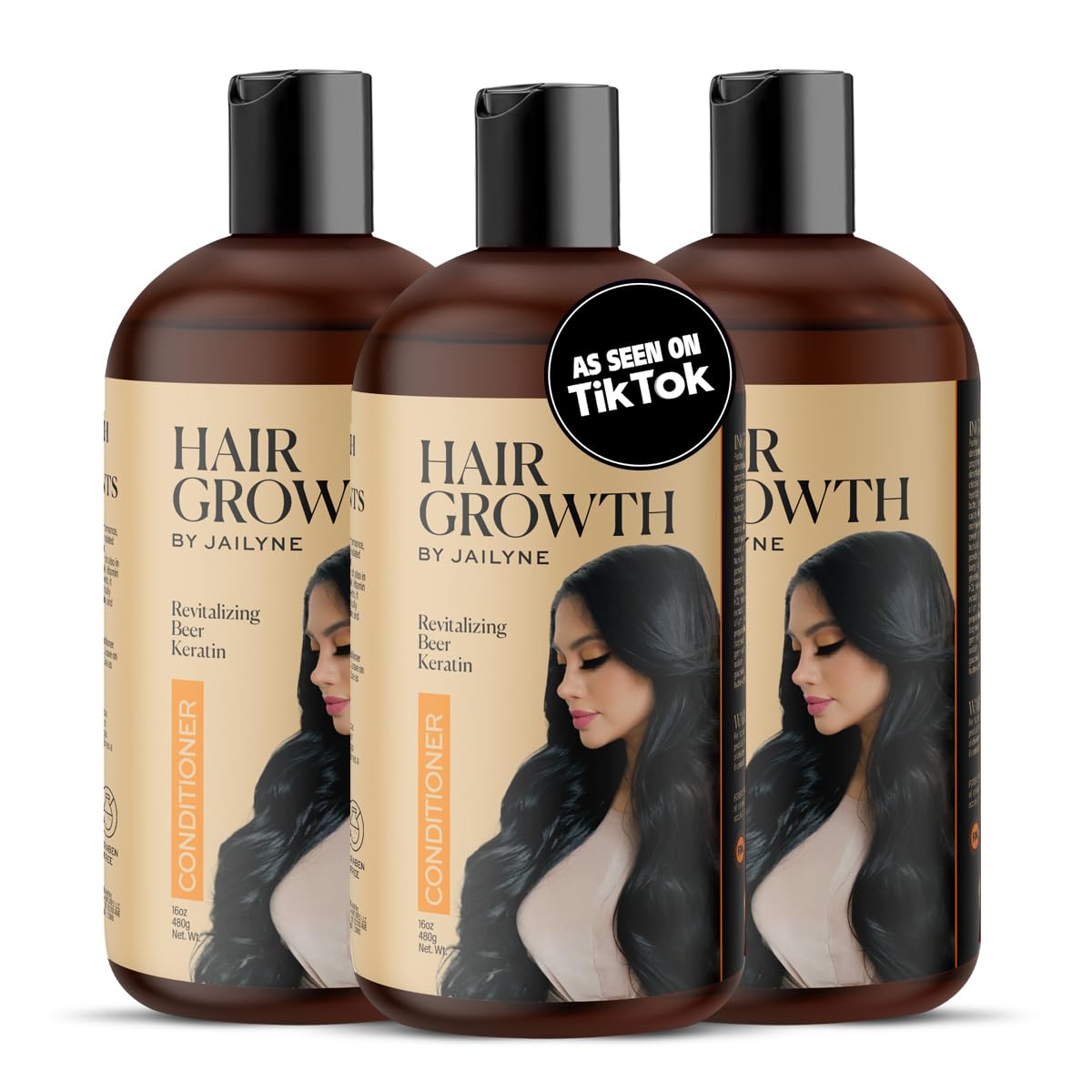 Jailyne Ojeda Hair Growth Conditioner | Nourishing Biotin & Keratin Formula for Thicker, Longer Hair - 12 oz