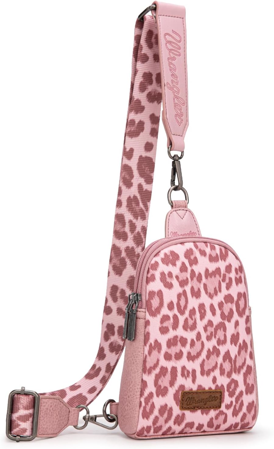 Wrangler Cow Print Crossbody Bag for Women - Western Sling Purse with Adjustable Strap