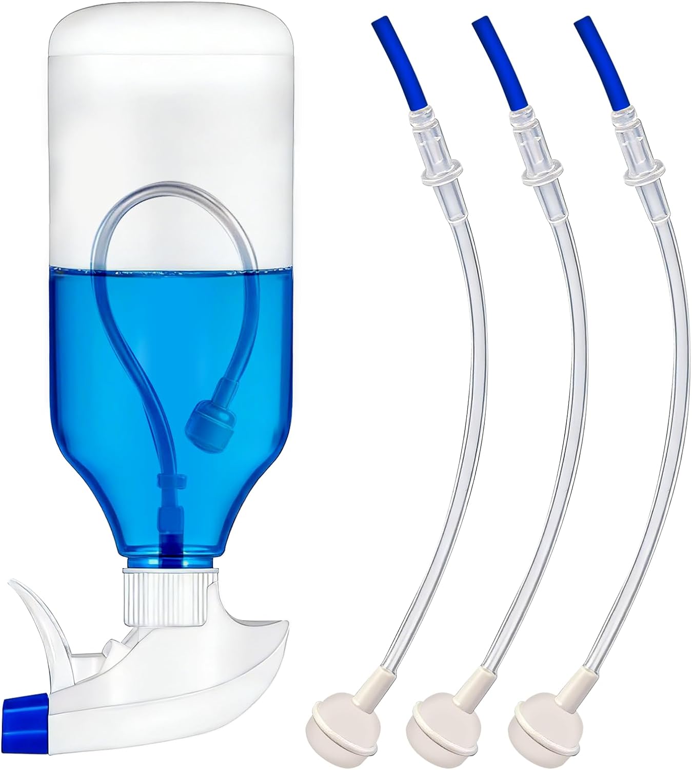 360 Tilted Spray Bottle Adapter - Multi-Angle Sprayer Attachment with Weighted Tube | Universal Fit for Standard Cleaning Bottles (3-Pack)