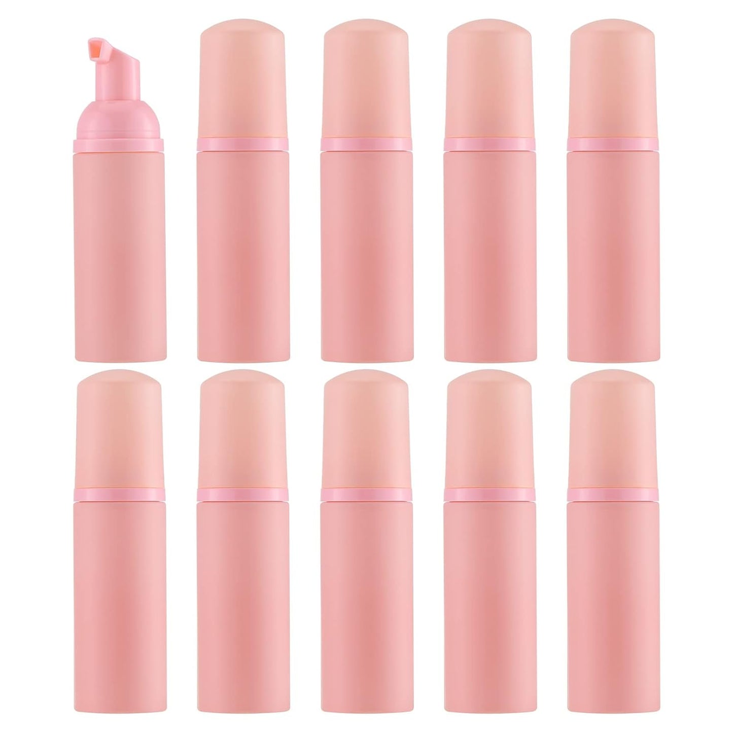 Foam Pump Bottle - Empty Travel Size Dispenser for Soap & Shampoo | Pink, 60ml, 3-Pack