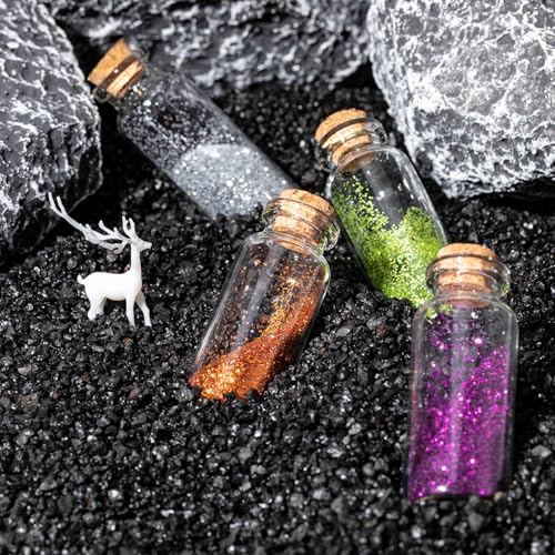 4 Pack 100ml Glass Jars with Cork Lids for Crafts & Gifts