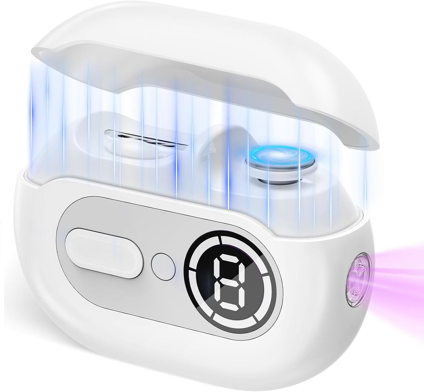 Electric Nail Clipper for Seniors - 4 in 1 Automatic Trimmer with Night Light & 9 Speed Polisher | Ideal for Elderly Care