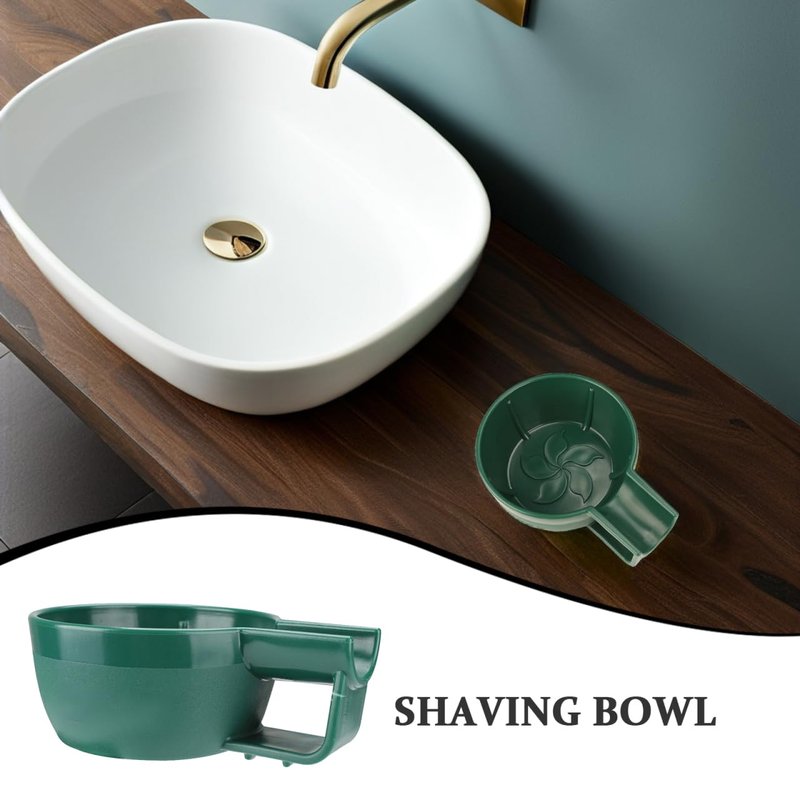FRCOLOR Plastic Shaving Bowl 2.36 Inch Wide Lathering Bowl for Men Shaving Cream Foam Soap Durable Shave Accessory for Home and Travel