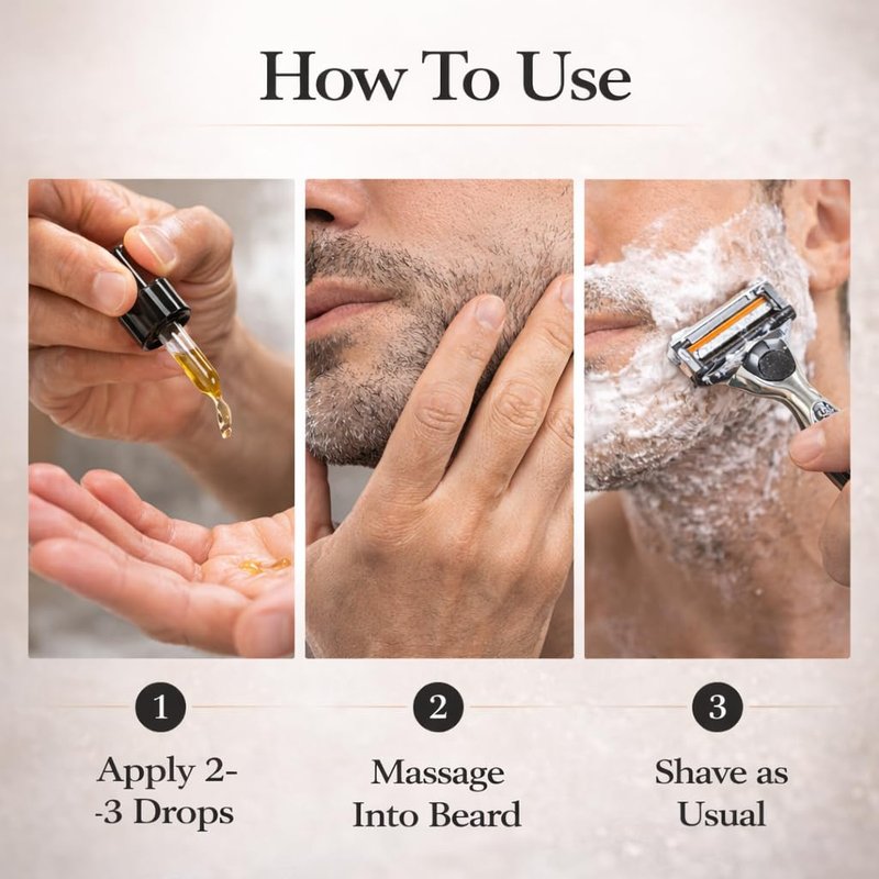 G.B.S Pre-Shave Oil for Sensitive Skin, Sandalwood, 1-Oz