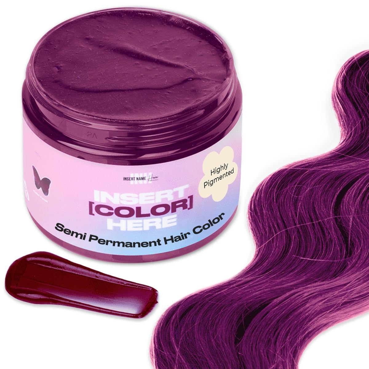 Ruby Red Hair Dye - Semi-Permanent Color Depositing Conditioner | Vegan, Ammonia-Free, 6oz