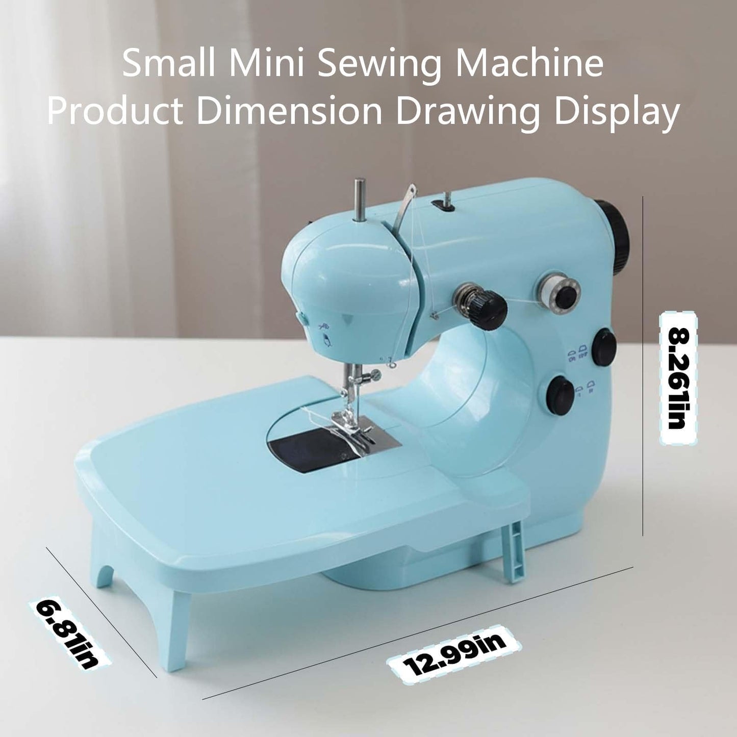 301FRJ Sewing Machine Kits for Home & School | Beginner-Friendly 2-Speed Mini Machine for DIY Crafts, Household Repairs & Fun Skill-Building with Kids & Adults