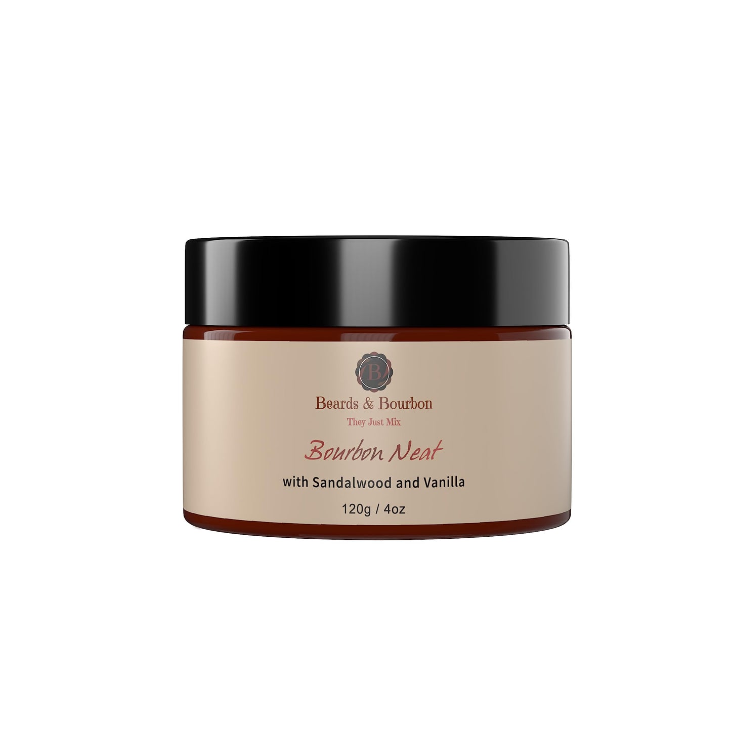 Beards & Bourbon Beard Butter: Nourishing Blend with Shea, Jojoba, Coconut & Vitamin E for Healthy, Strong, Shiny Beard Growth - 4oz