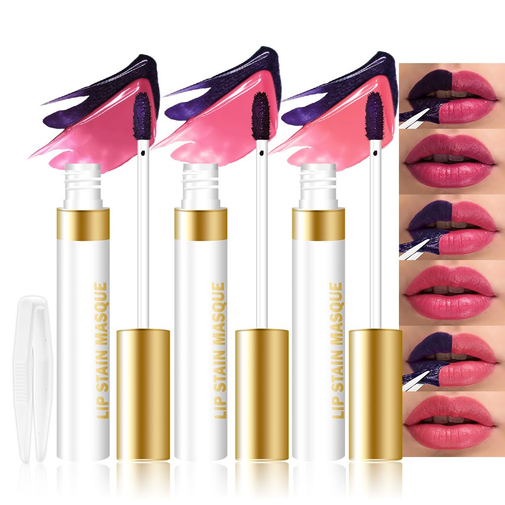 Peachy Rosee Peel Off Lip Stain Tints - Long Lasting Matte Lipstick | Waterproof, High Pigmented, 24-Hour Wear, 08