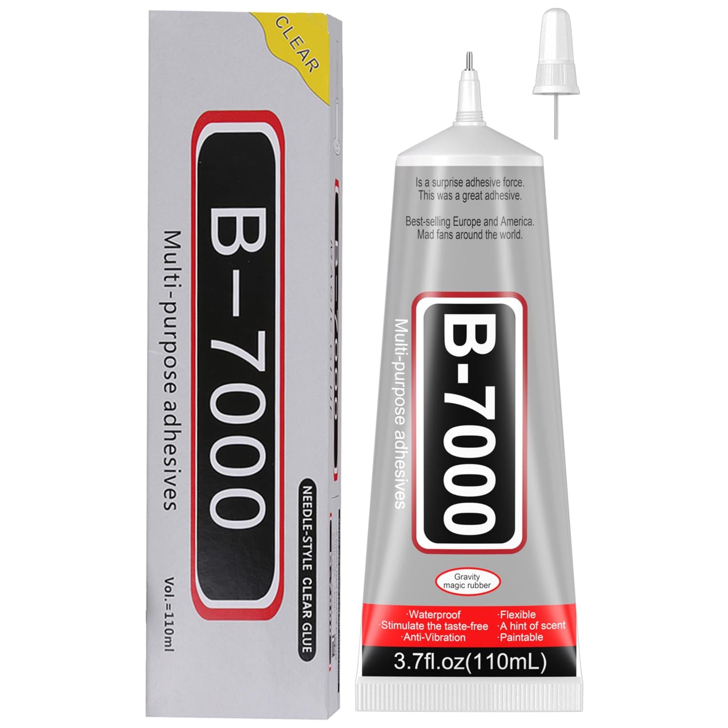 B7000 Jewelry Glue - Clear Multipurpose Adhesive for Rhinestones, Fabric, & Crafts | 50ML (1.69 fl oz)