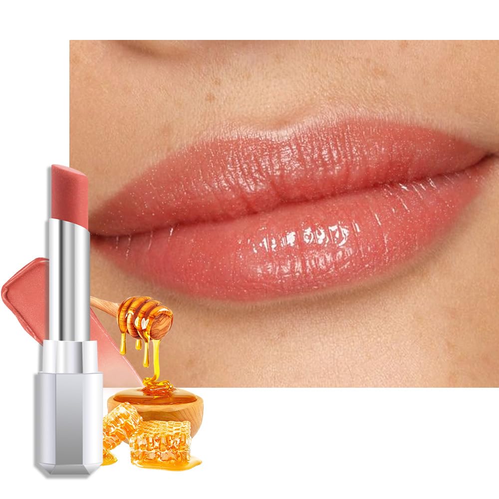 Mauve Plum Cherry Honey Lipstick - 2Pcs Moisturizing Tinted Lip Balm for Older Women | Hydrating Wine Burgundy Shine