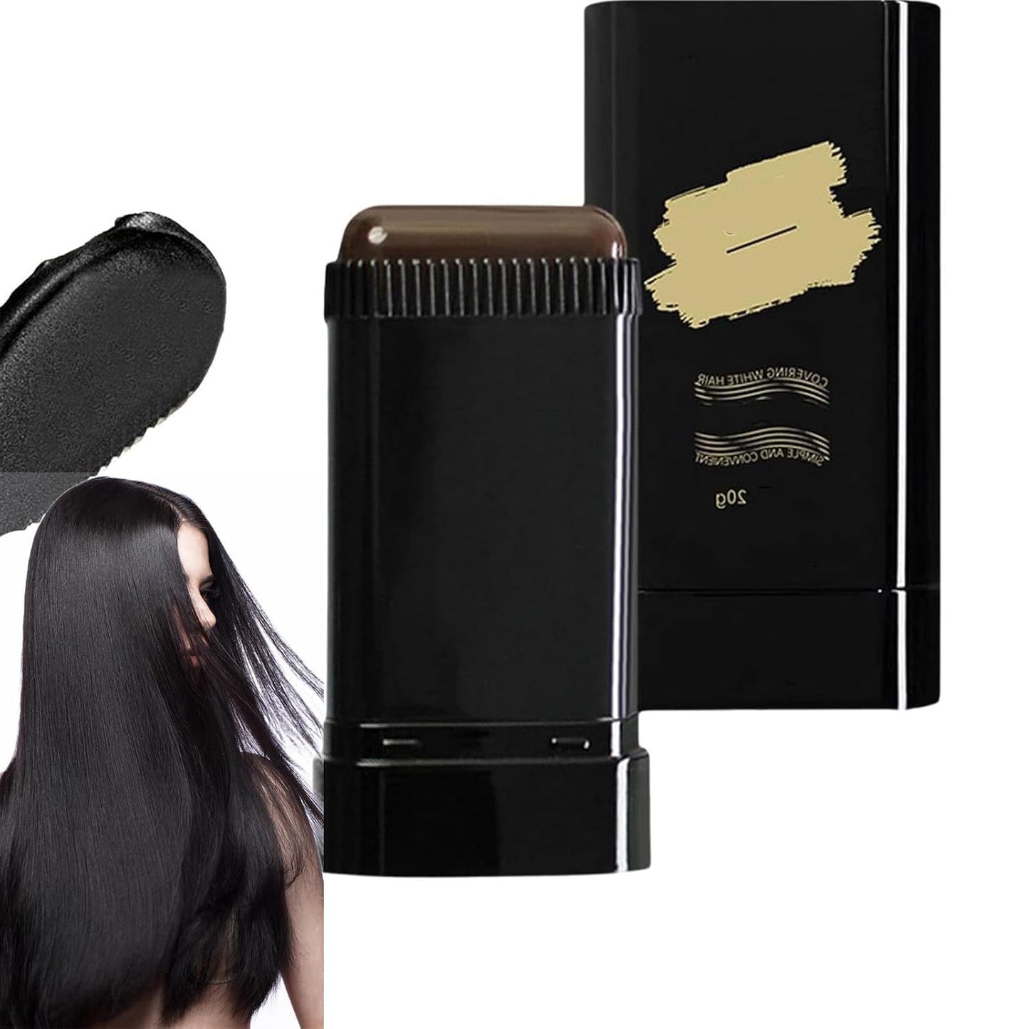 Long-Lasting Hair Dye Comb | Instant Hair Color Stick for Men & Women - 20g